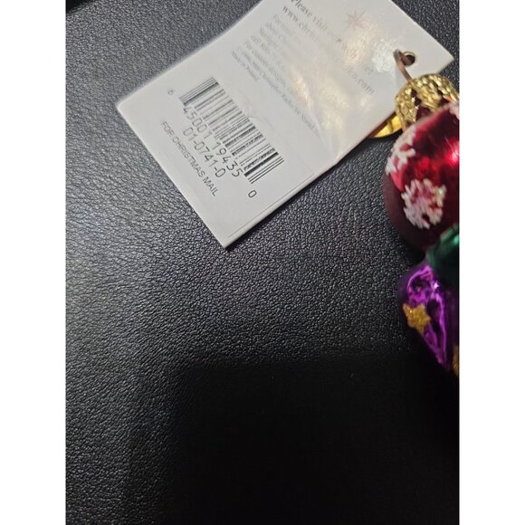 Christopher Radko Christmas Mail Glass Ornament With Tag 01-0741-0 - Picture 3 of 5